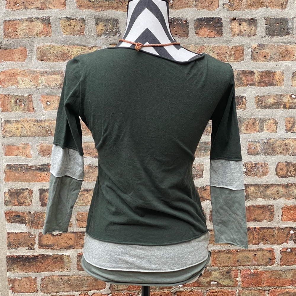Super soft hipster 3-layer cotton tee built in one top - Picture 3 of 5